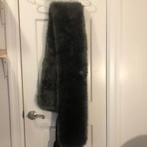 Faux fur muffler scarf